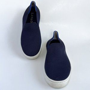 Rothy's The Original Slip On Sneaker in Navy Blue